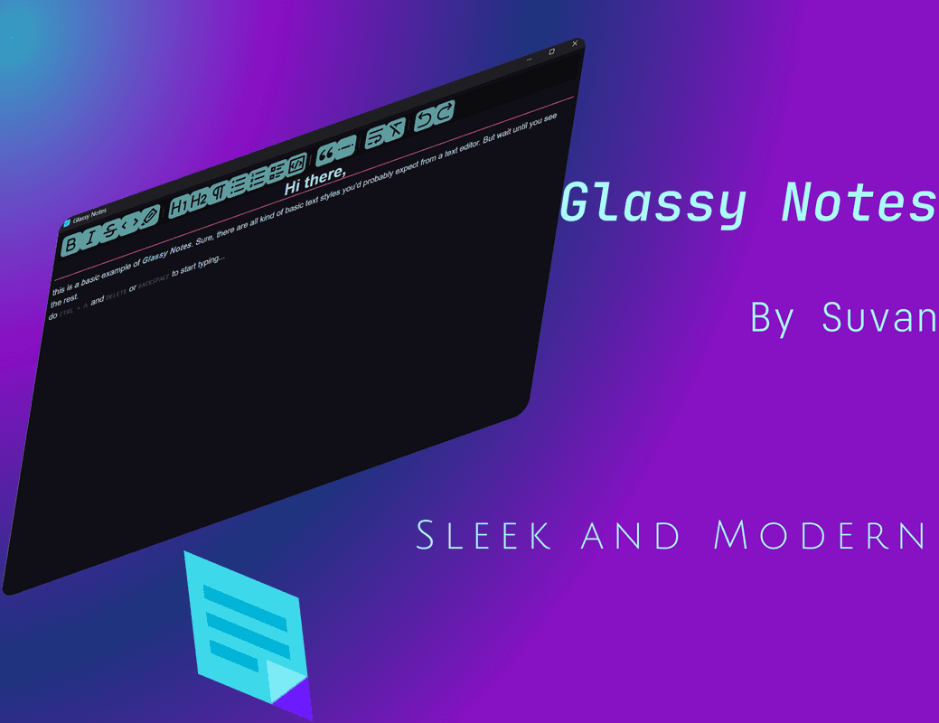 Glassy Notes