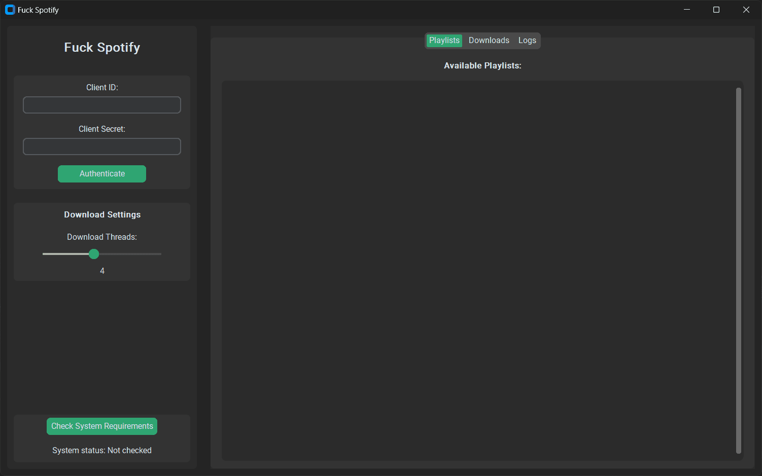 Spotify Song Scraper